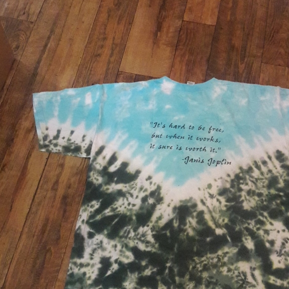 RARE VINTAGE Janis Joplin Hand Dyed By Sundog XL Hippie 70's 60's Double sided - Picture 10 of 13